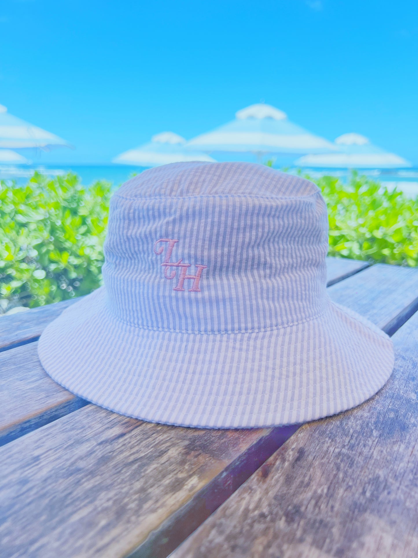 Seersucker Bucket Hat
